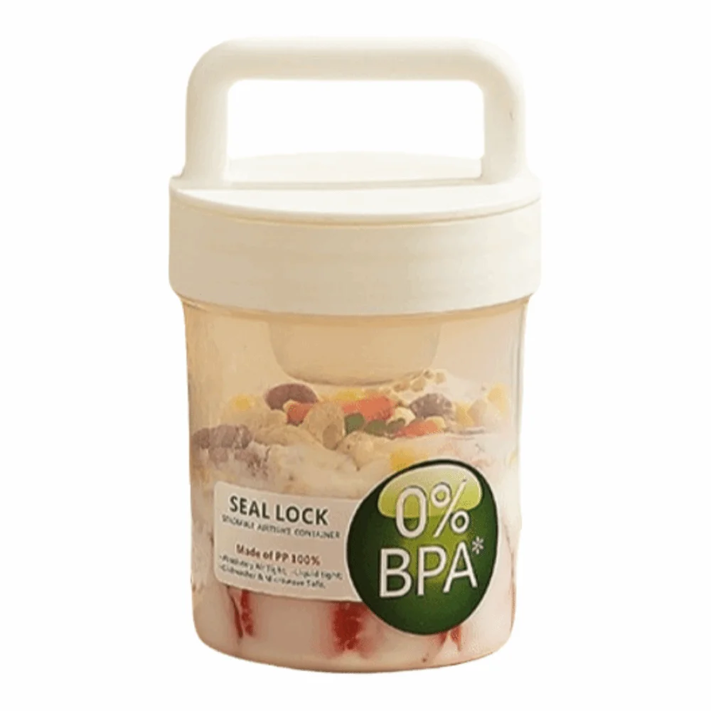 Food Storage Leak-proof Yogurt Cups BPA Free Reusable Salad Cups Stackable Portable Fruit Salad Cup Picnic