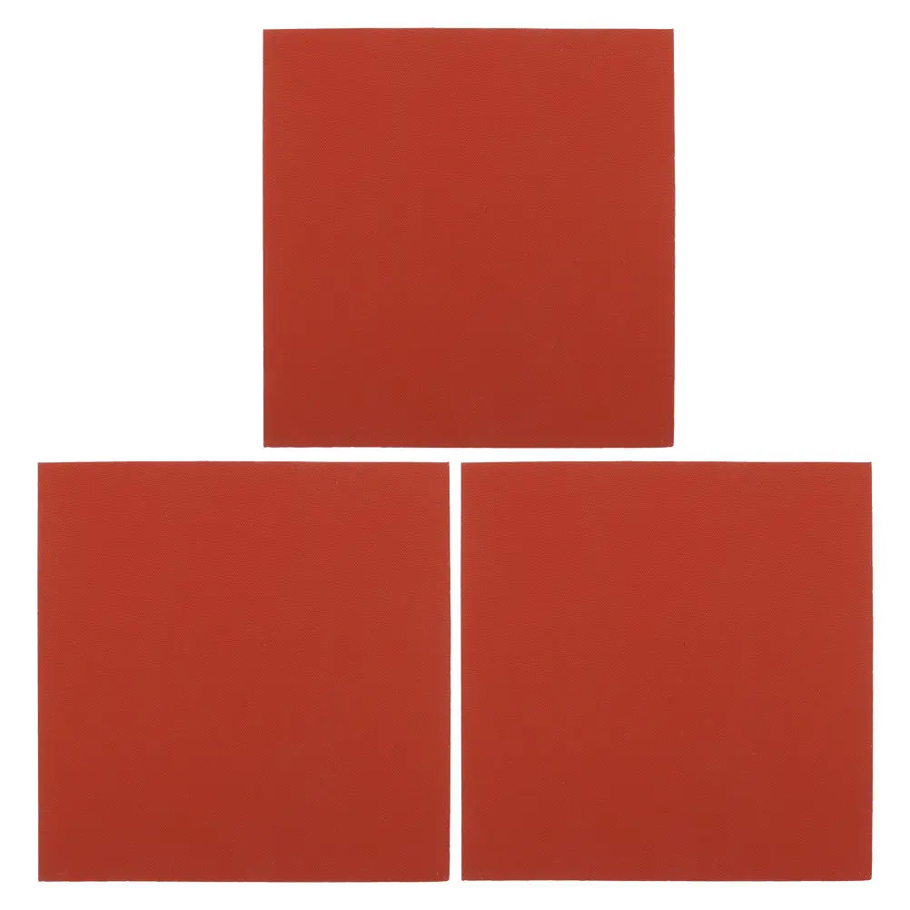 

3Pcs Professional Heat Press Mat Rubber Heat Transfer Pad High-Temperature Resistant Wear-Resistant Insulation Mat for Hat Press