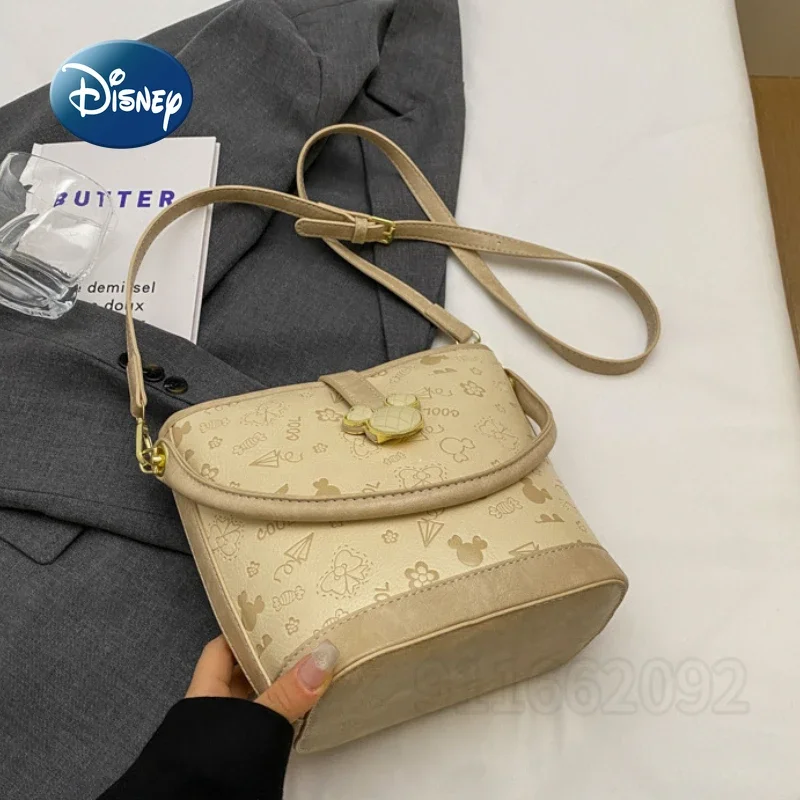 Disney Mickey New Women's Shoulder Messenger Bag Cartoon Cute Women's Shoulder Bag Fashion Trend Women's Bag High Quality