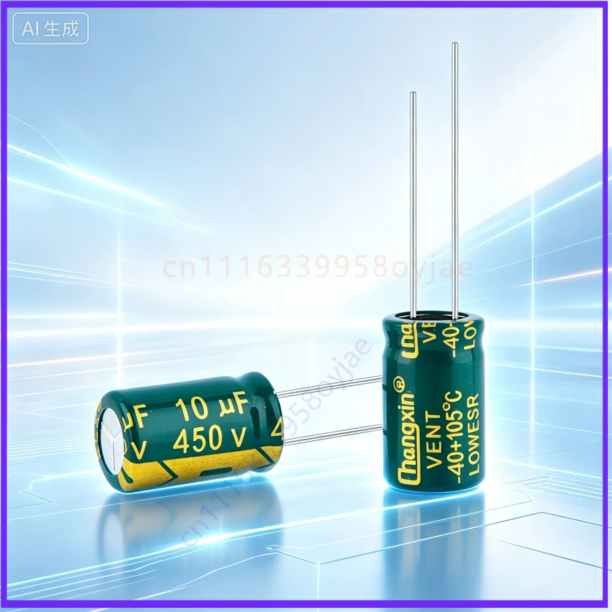 HighFreq 10UF 450V Low ESR Electrolytic Capacitor for Power Board, Replace 400V, Size 10X17, Brand New  100pcs