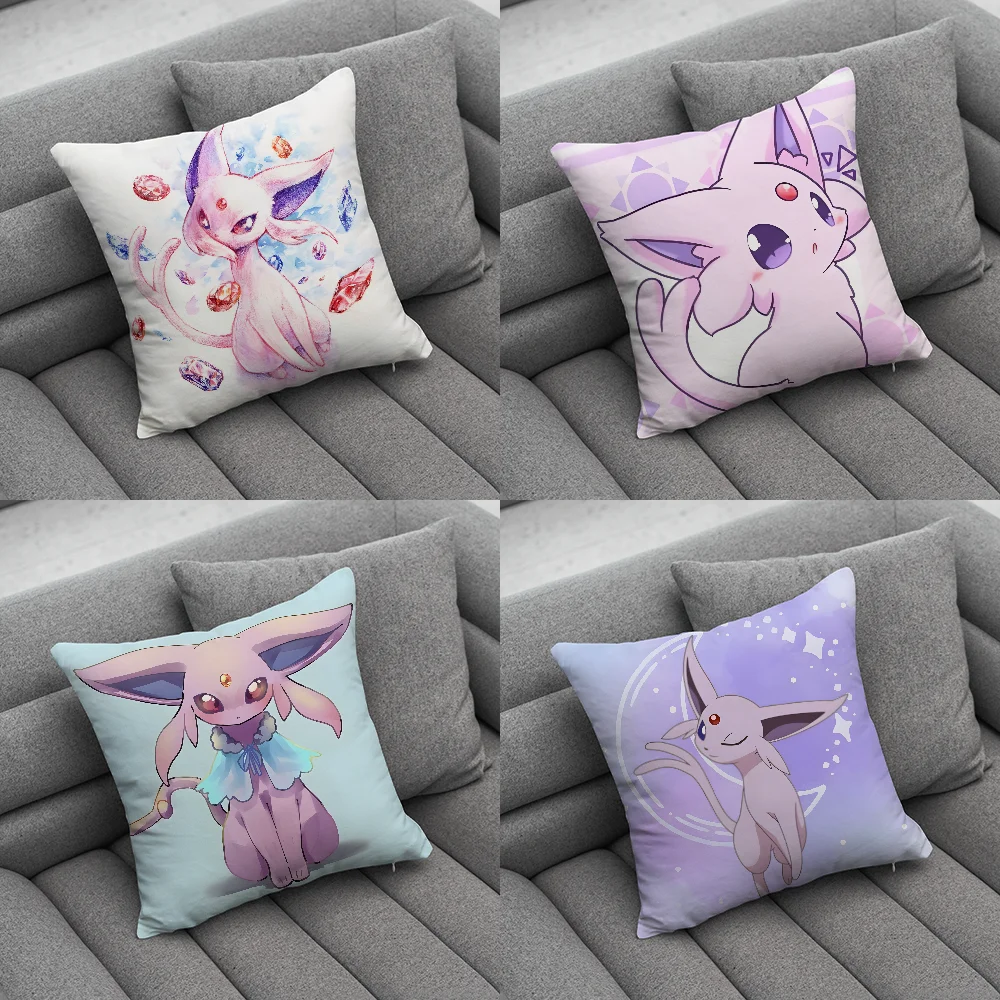 

Cute-E-EspeonES-S Pillow Case Soft Cushion Cases for Farmhouse Sofa Decor Home Decorations and Protector