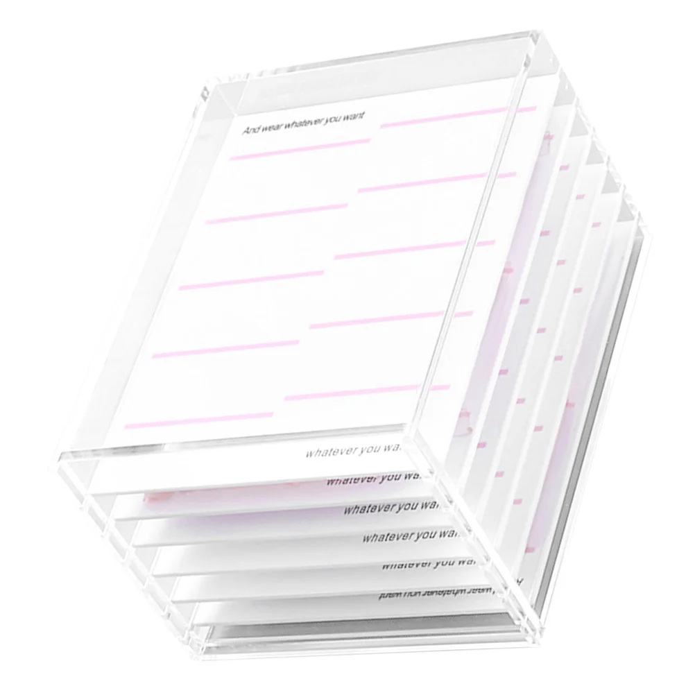 

Nail Art Storage Case 6-Tier Clear Acrylic Organizer Durable Fake Nail Tips Storage Box Manicure Decor Manicure Ornament Case