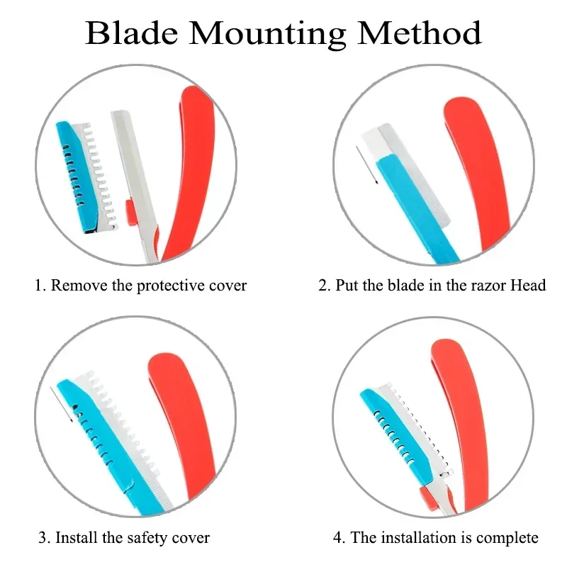 Wenkbrauwtrimmer Haarverwijderaar Roestvrij staal Damesscheermes voor wenkbrauwen Gezichtsscheerapparaat Ontharing Mes Salon Make-up gereedschap