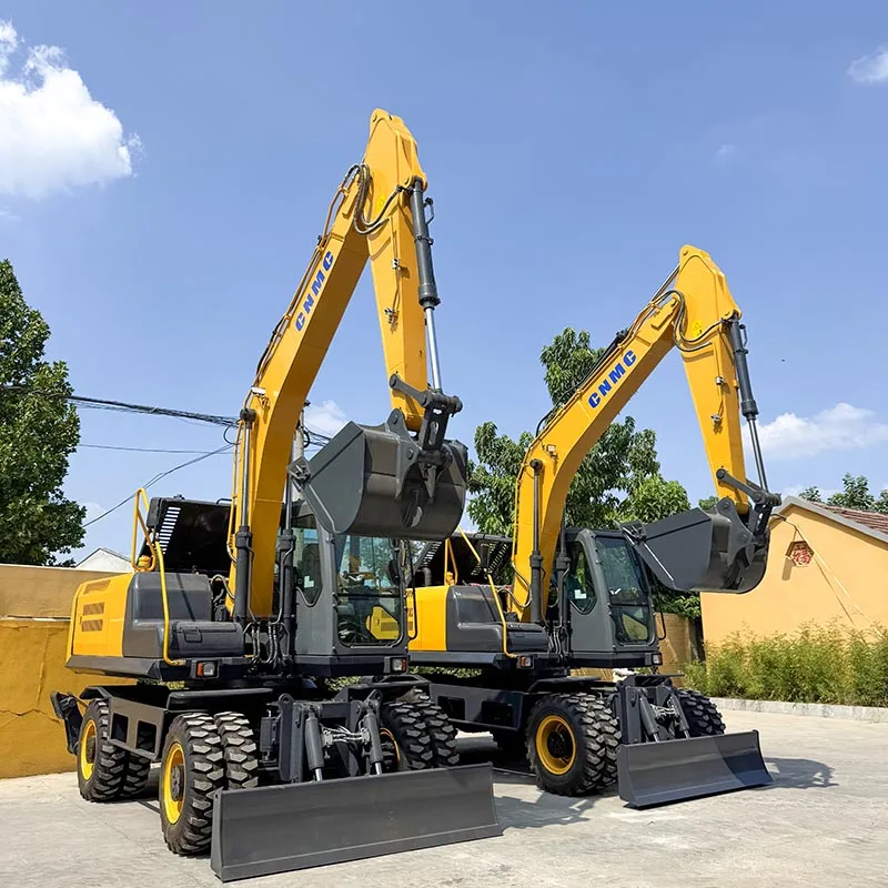 CN60 High Power Backhoe Excavator 6 Ton Wheeled Excavator Digger Yanmar Engine CE EPA Certified Mine Construction Site Use