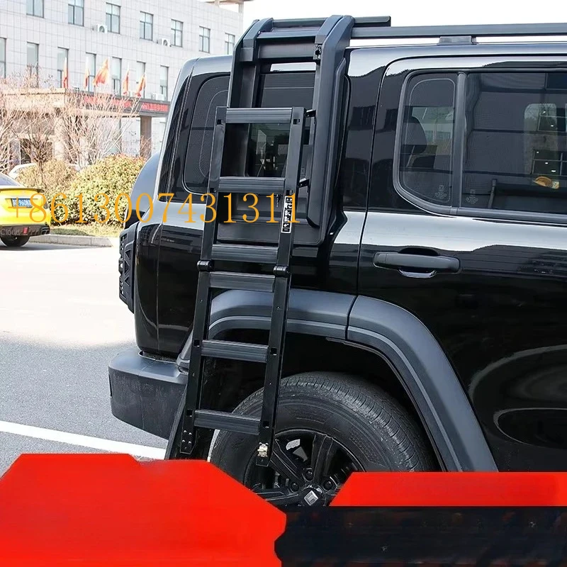 FactoryHeavy-Duty Aluminum Roof Kit 300 Multi-Function Cargo Rack + Off-Road Climbing Ladder Lage rack expansion platfo
