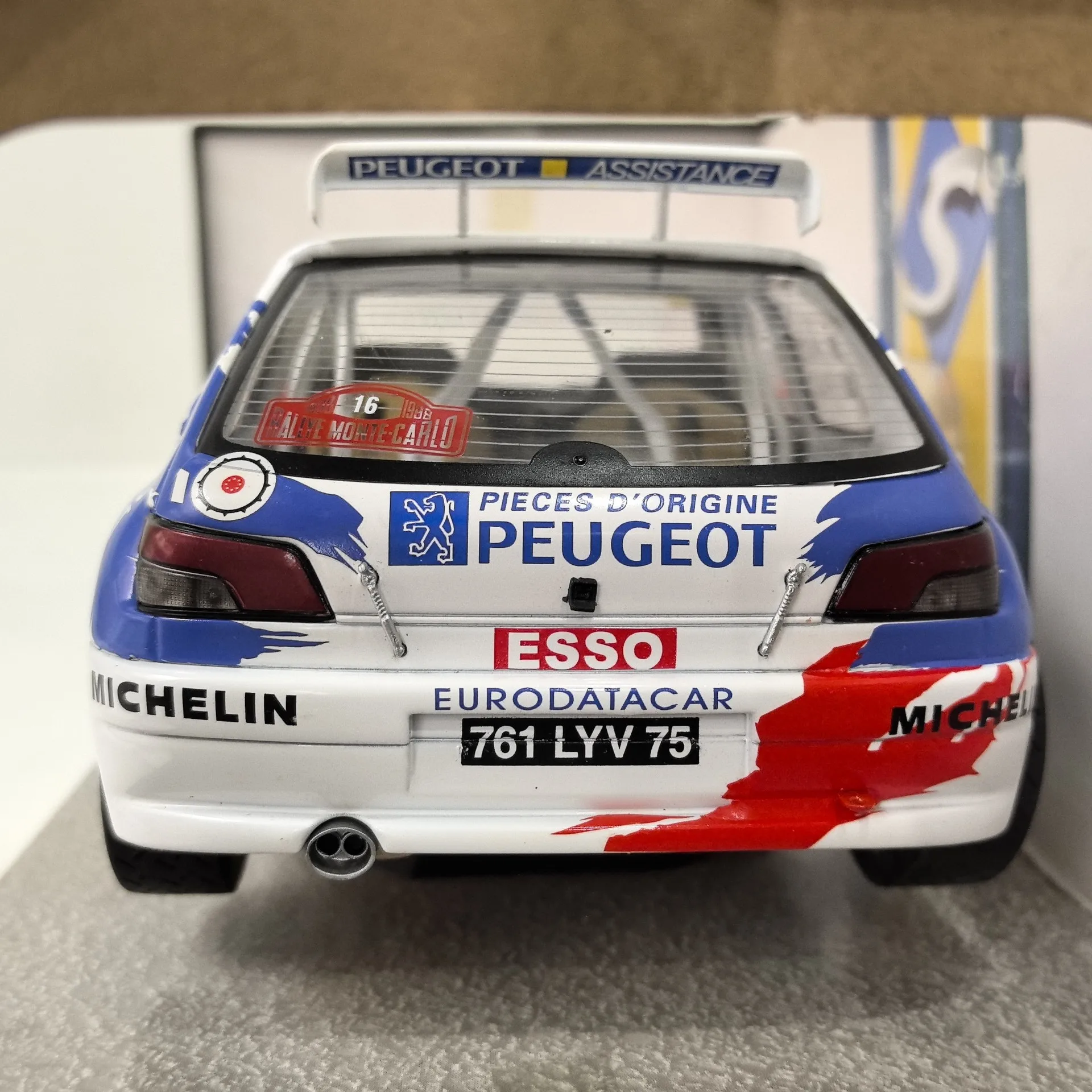 Model odlewany SOLIDO w skali 1/18 PEUGEOT 306 MAXI 1998 # 16 Peugeot Racing Alloy Car Model Collectible Toy Gift Souvenir Display - Model samochodu wyścigowego Peugeot, kolekcjonerski, zabawka, prezent, pamiątka, ekspozycja