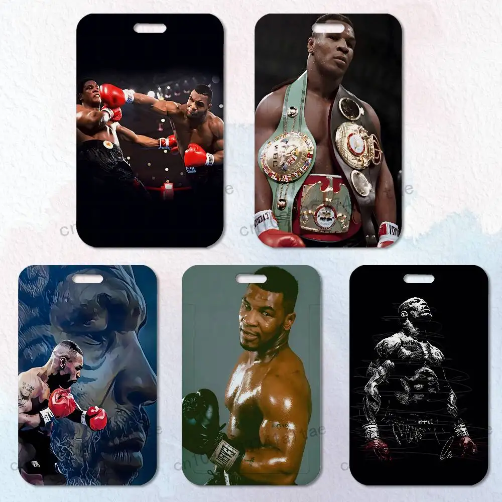 

M-Mike T-Tyson Badge Holder Pass Bus Work Card Cover Chest Pocket Students Gift ID Card Holder