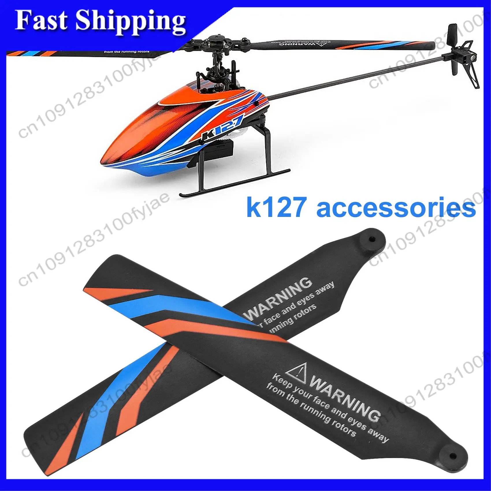 -X07A 4Pcs Main Blade Propellers For Wltoys XK K127 RC Helicopter Airplane Drone Spare Upgrade Parts Accessories