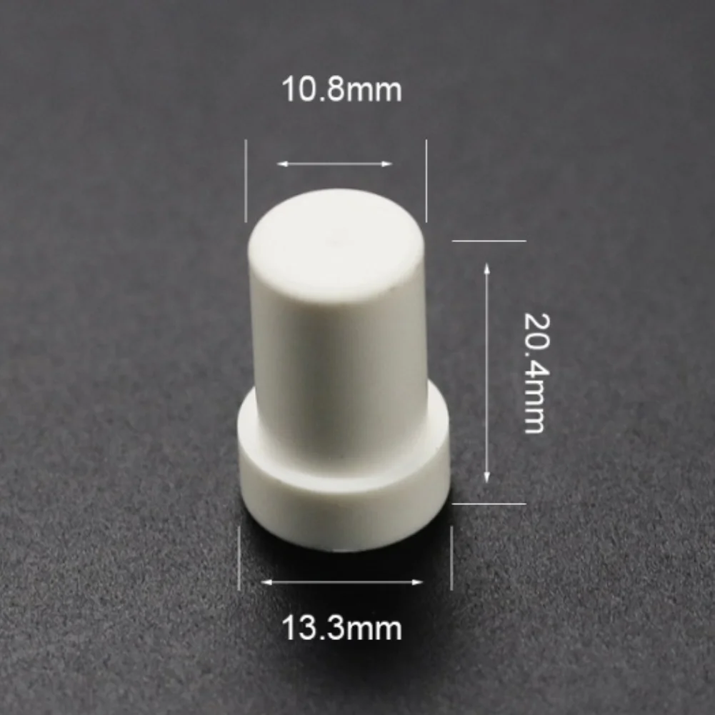 

White 13.3mm Billiard Cue Ferrule ABS Plastic Unthreaded Upper 13.3mm Lower 10.8mm Height 20.4mm For Juma Ferrule Repair