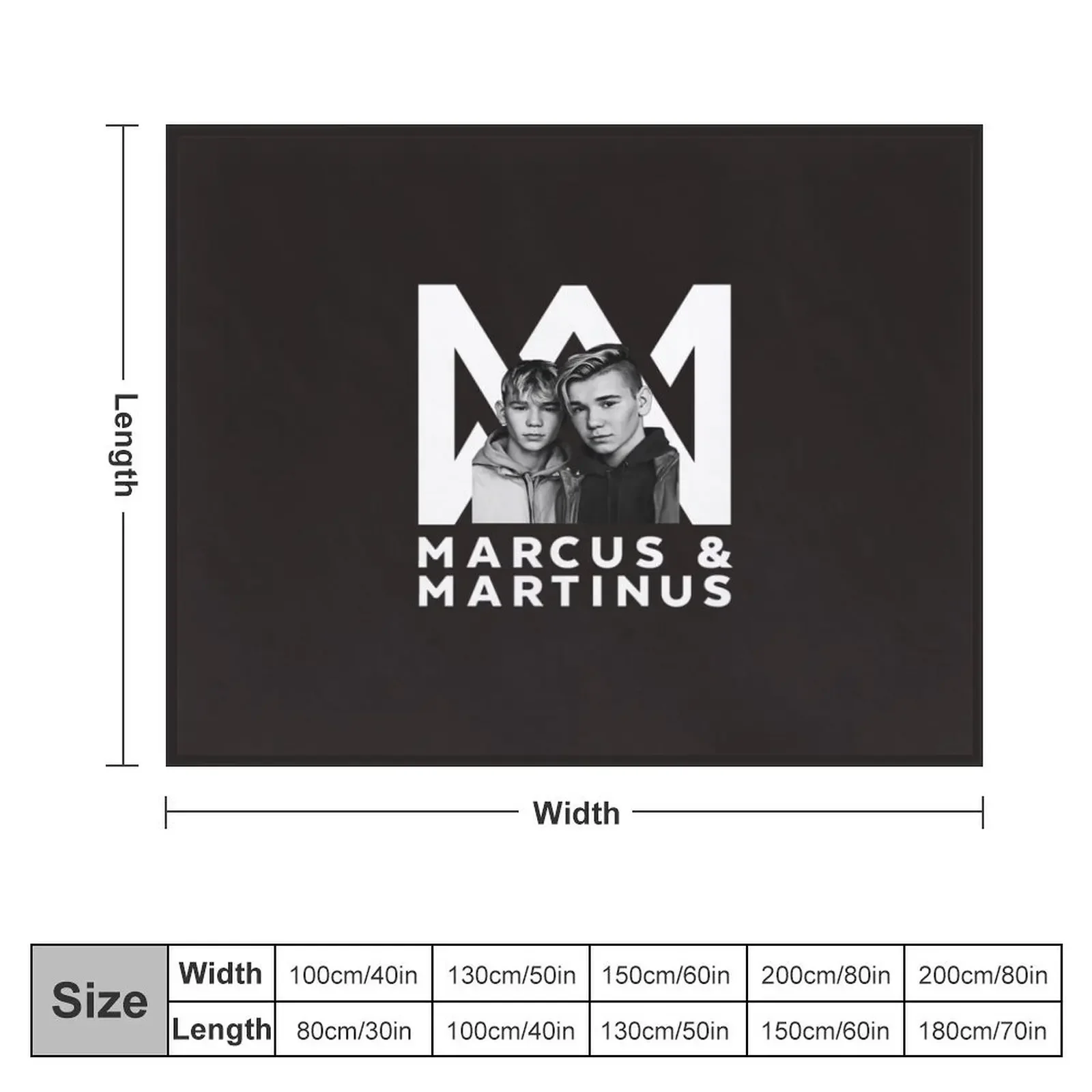 Marcus Martinus logo Throw Blanket Luxury Brand Camping Cute Plaid Large Blankets