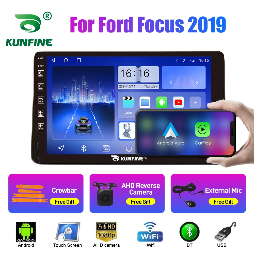 

Автомобильный радиоприемник для Ford Focus 2019 2Din Android Восьмиядерный автомобильный стерео DVD GPS-навигатор плеер Мультимедиа Android Авто Carplay