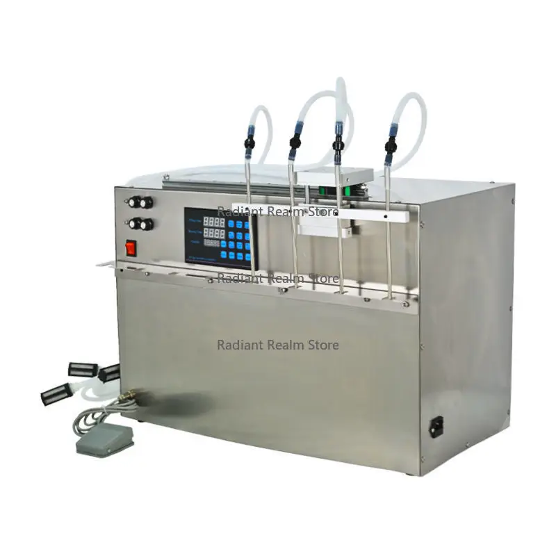 

Semi- Automatic 4 Nozzle Spout Pouch Liquid Filling Machine for Juice Milk Sauce Beverage Packaging