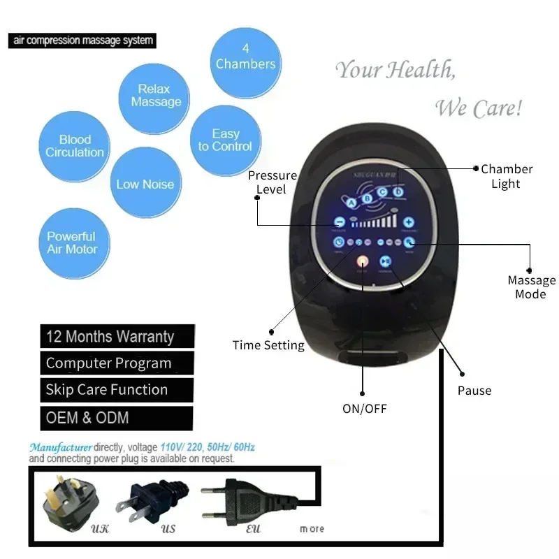 Hot Sales Electric Therapy System Air Compression Waist Arm Foot Leg For Muscle Pain