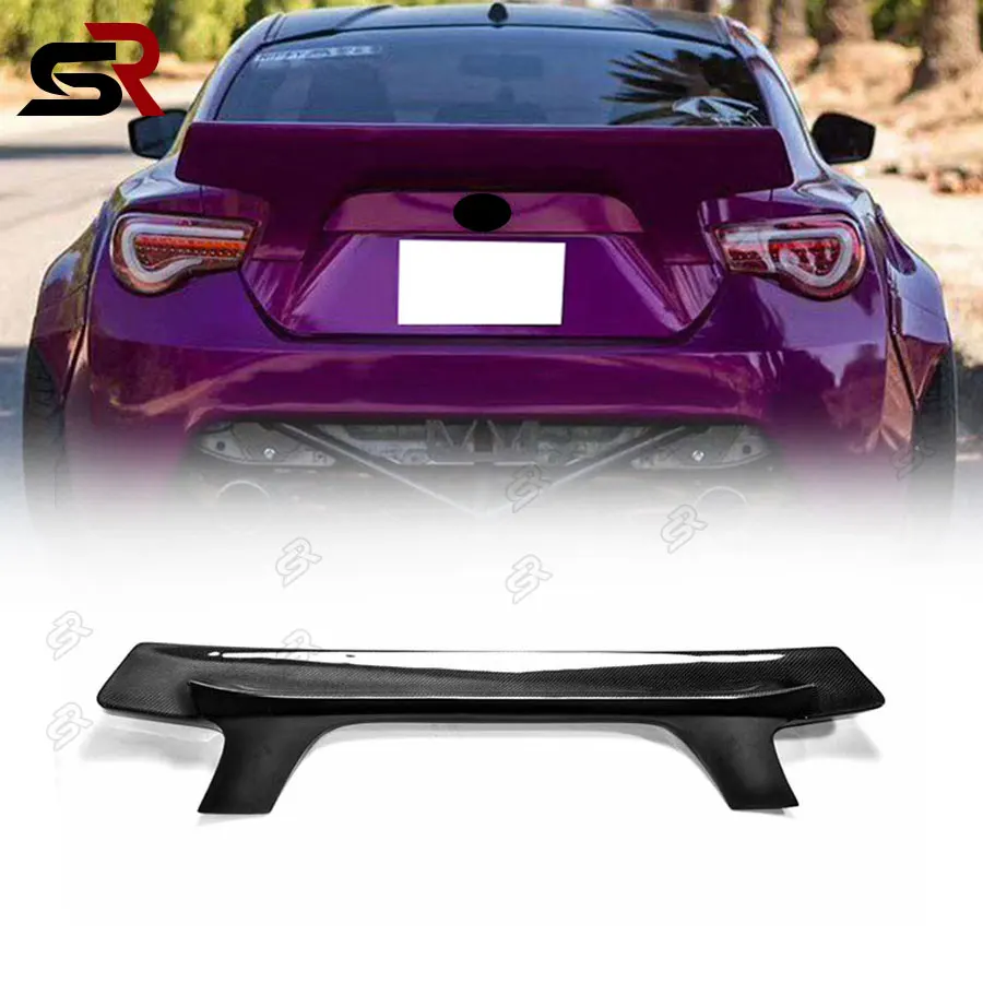 For Toyota GT86 Subaru BRZ ZN6 ZD6 2012-2020 Carbon Fiber Racing Trunk Tail Wing Rear Wing Sub Tail Wing Stator Wing Auto Parts