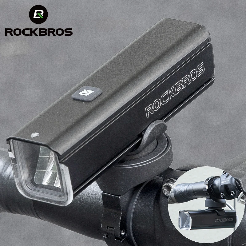 ROCKBROS Bicycle Light 1000LM Type-C Bike Front Lamp Waterproof MTB Road Flashlight Aluminum LED Headlight Cycling Flash Light