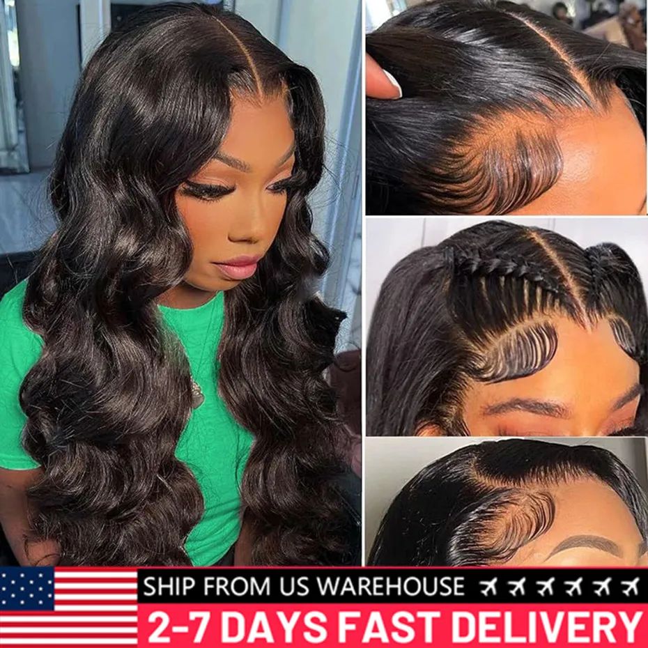 13x6 HD Lace Front Human Hair Wigs 30 32 34 36 38Inch Brazilian Transparent 5x5 4X6 Glueless Wig Body Wave 13x4 Lace Frontal Wig