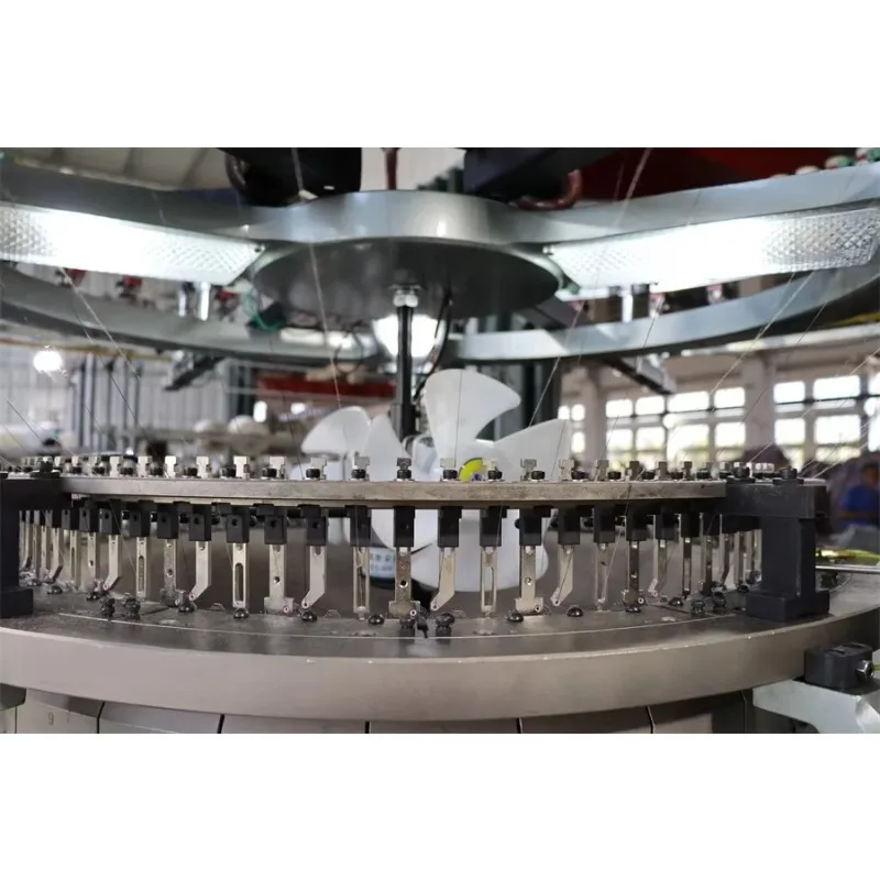 Customized Single Jersey 3 Thread Poly Fleece Knitting Machine