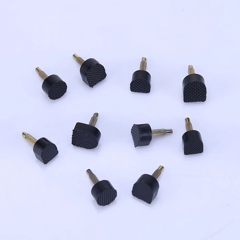 

30Pairs Black Tpu Heel Studs Shoe Heel Tips Replacement Dowels for Women Heels Comfortable Anti-Slip Wear-Resistant