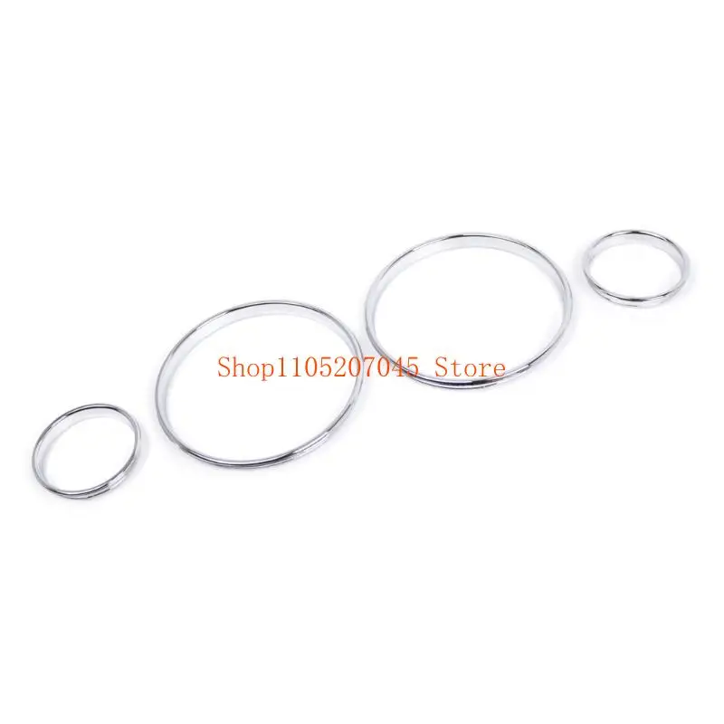 37cd كروم فضي اللون عداد السرعة مقاييس حلقات الاتصال الحافة الحافة لإطار حلقات عداد السرعة E39 E38 E53