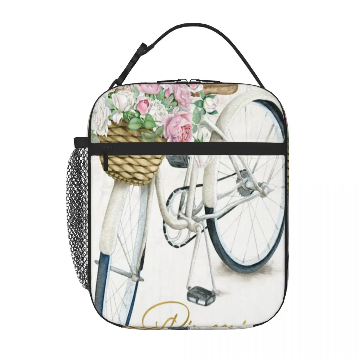 Bestselling Pioneering Is Like Riding A Bicycle (Cream) Double Deck Compact Lunch Bag Children Outing Canvas Lunch Bag