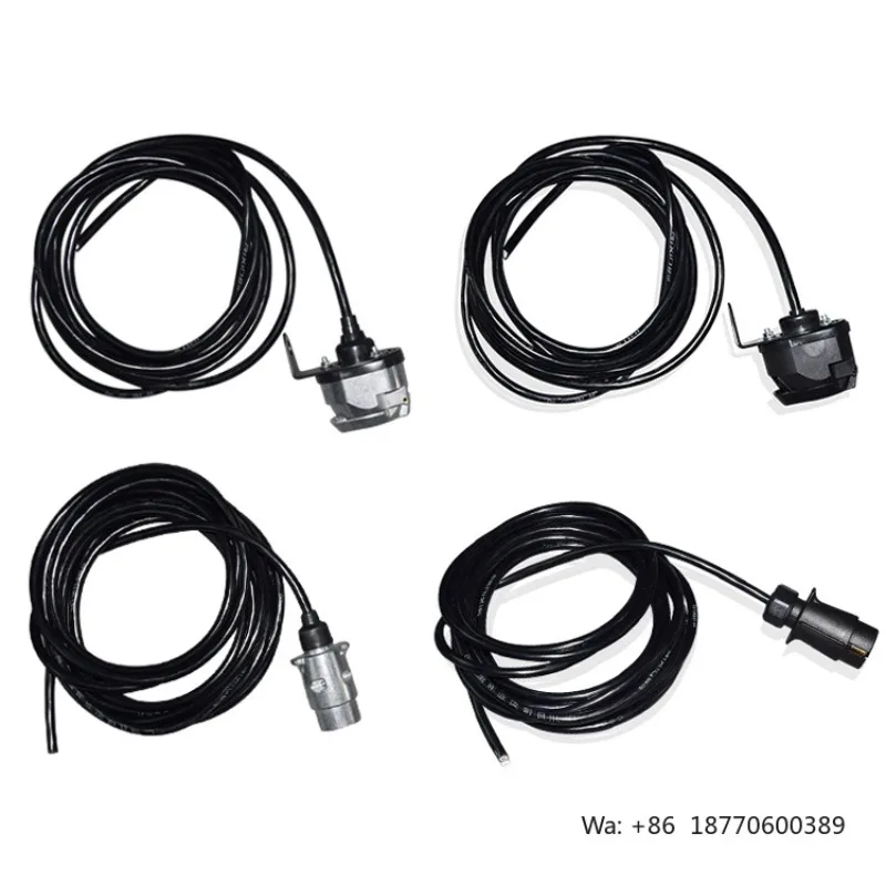 Camping Trailer Accessories, Trailer Plug Socket Connector, European Standard Seven-pin 12V Connector