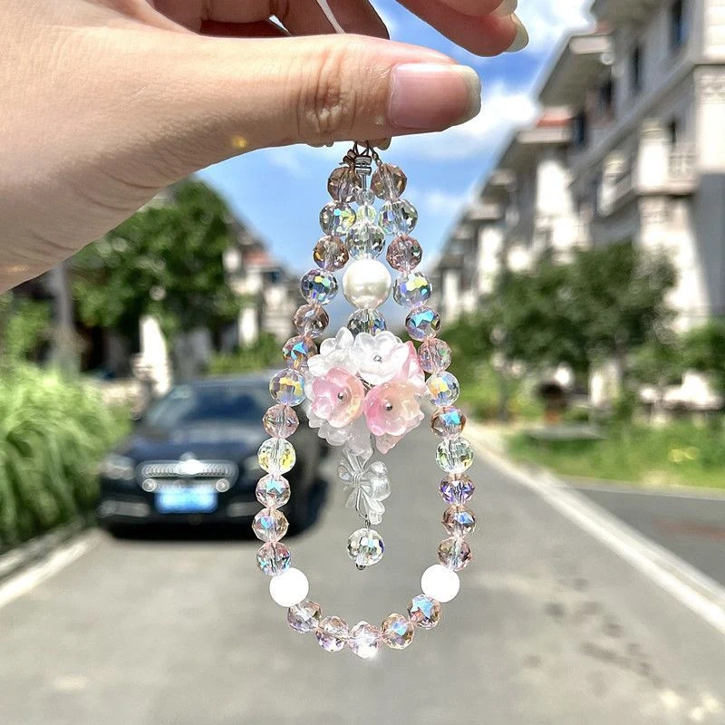 Crystal Mobile Phone Lanyard Mobile Phone Lanyard Designer Bracelet With Free Mobile Phone Gasket Suitable For Iphone Huawei