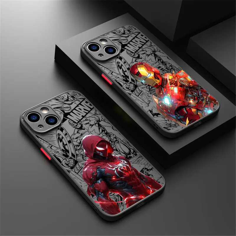 Hot Iron-ManS CaptainS America Phone Case For Samsung Galaxy S25 S24 S23 S22 S21 S20 S10 FE Note20 Plus Ultra Lite 5G Back Cover