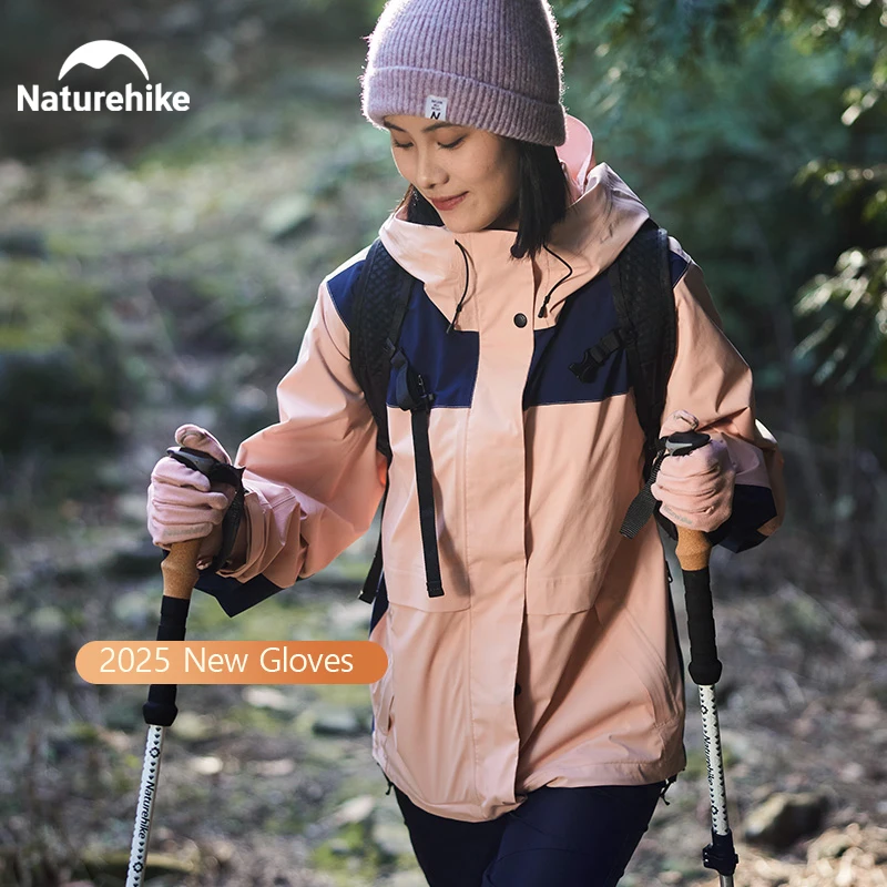 Naturehike 2025 قفازات الشتاء الجديدة خفيفة القطن الدافئة رجل يندبروف Handwear في الهواء الطلق الثلوج الحرارية حماية قفازات رياضية #6