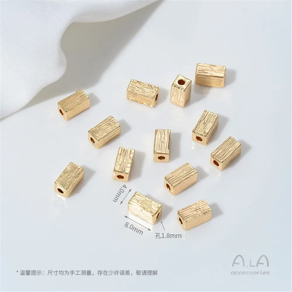 Z457 14K金メッキ模造バロック不規則石ビーズ手編みビーズDIYネックレスブレスレットジュエリーアクセサリー材料