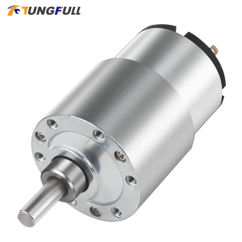 Reversible Electric Reduction Gear Motor DC 6V/12V/24V 7RPM to 960RPM High Torque Gearbox JGB37-520