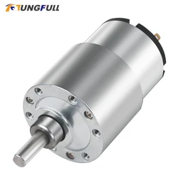 Reversible Electric Reduction Gear Motor DC 6V/12V/24V 7RPM to 960RPM High Torque Gearbox JGB37-520