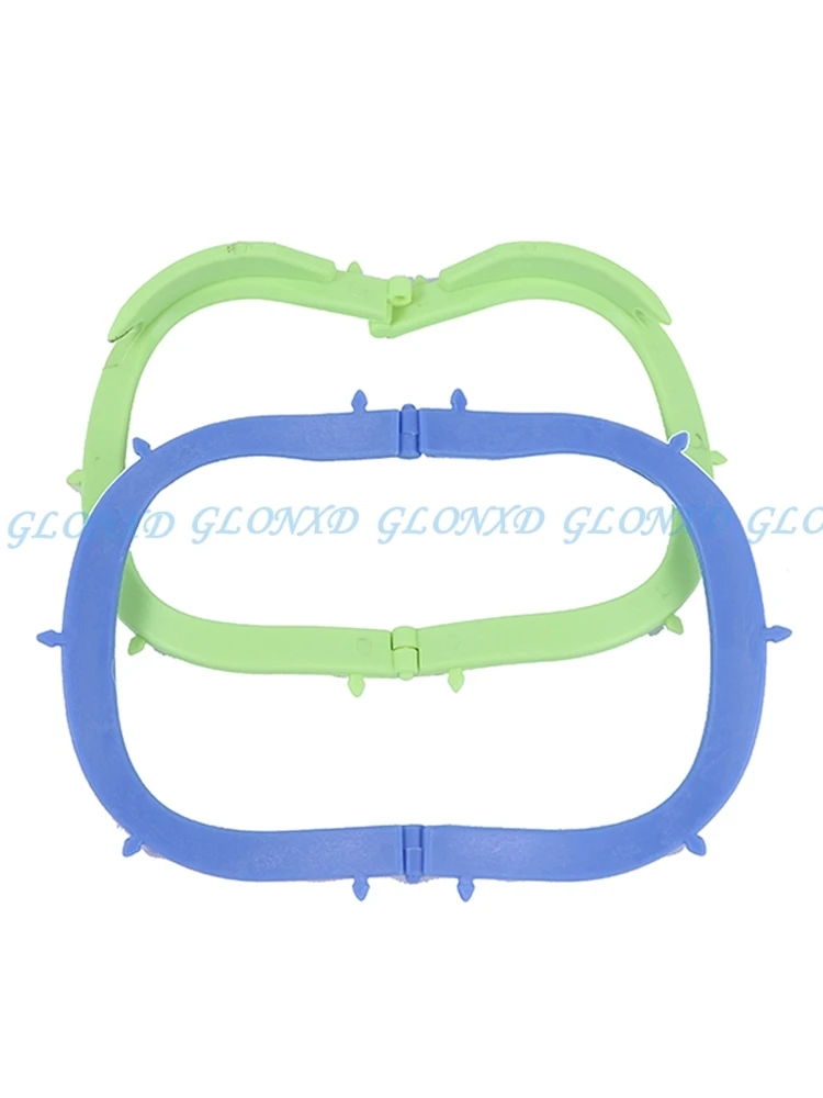 Dental Endo Dam Punch Frame 134℃ Rubber Dam Sheets Holder Oral Barrier Bracket Plastic Light Foldable X-Ray Film