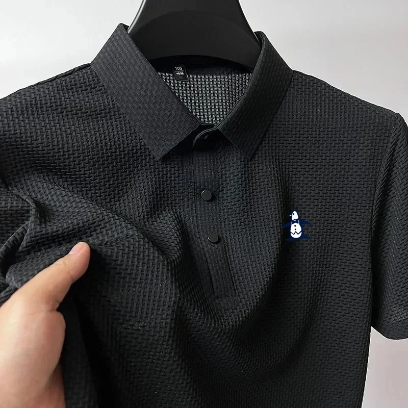 High Quality Summer Men Cool Polo Shirt New Short Sleeved Tops Polo T-shirt Polo Shirt Men\'s Fashion Casual Golf Clothing