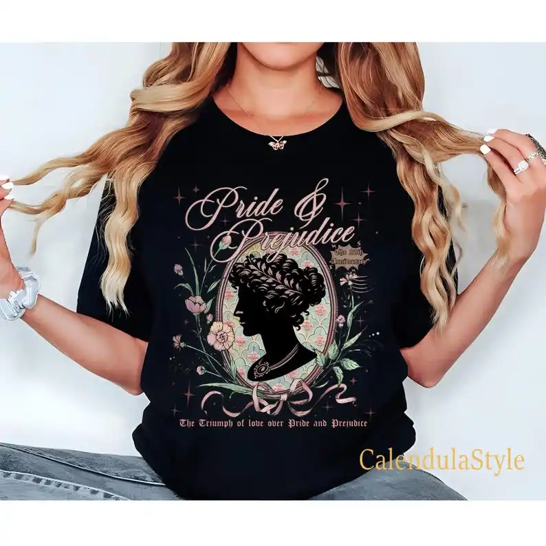 Pride and Prejudice T-shirt, Excellent Boiled Potatoes Shirt, Society of Obstinate Headstrong Girls TShirt, Jane Austen Tee