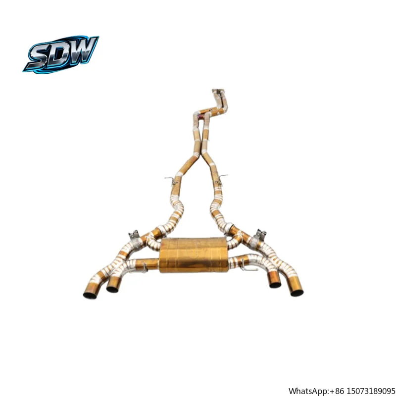 Custom Valvetronic Catback Exhaust System with Muffler Tuning Pipes for  X3 X4M M340i M440i 340i B58 G20 G22 G28