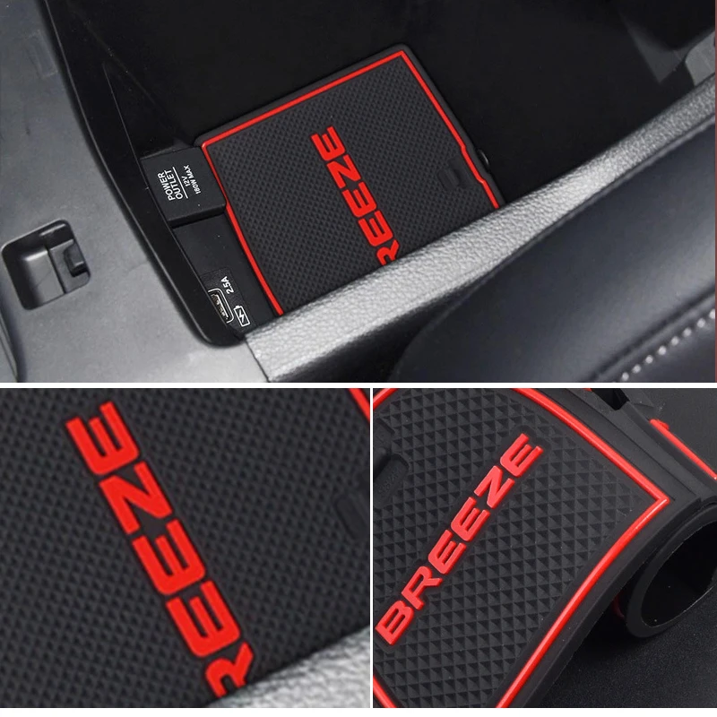 22 pcs Car rubber anti-slip mat coaster Door Slot Mat Set For Honda BREEZE 2021 2022 accessories