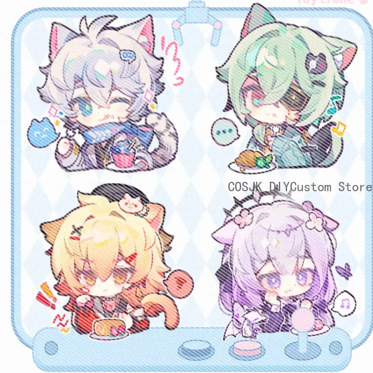 

Honkai: Star Rail Phainon Mydei Castorice Anime Badge Emblem Ceramic Coins Card Acrylic Brick Transparent Bag Cospaly Pendant
