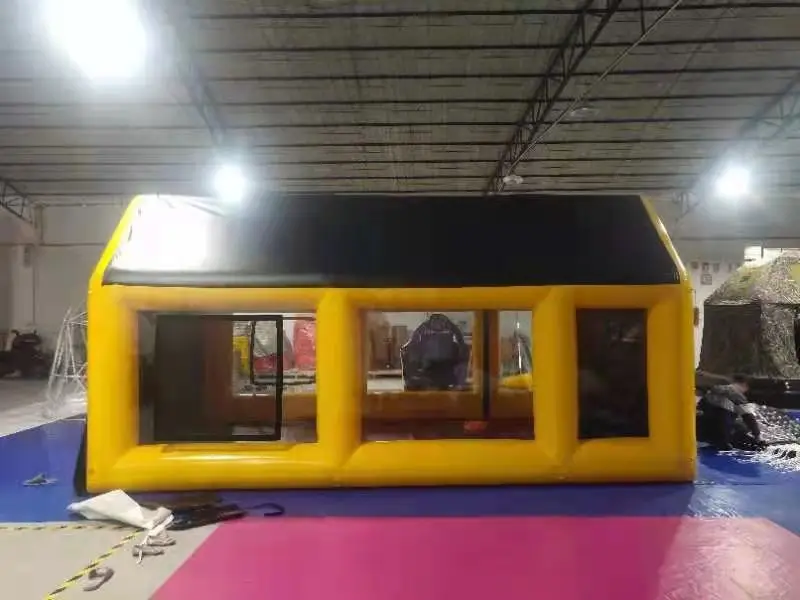 #Factory direct sales, closed-air PVC painting tent, mobile waterproof car painting inflatable tent, closed-air painting room
