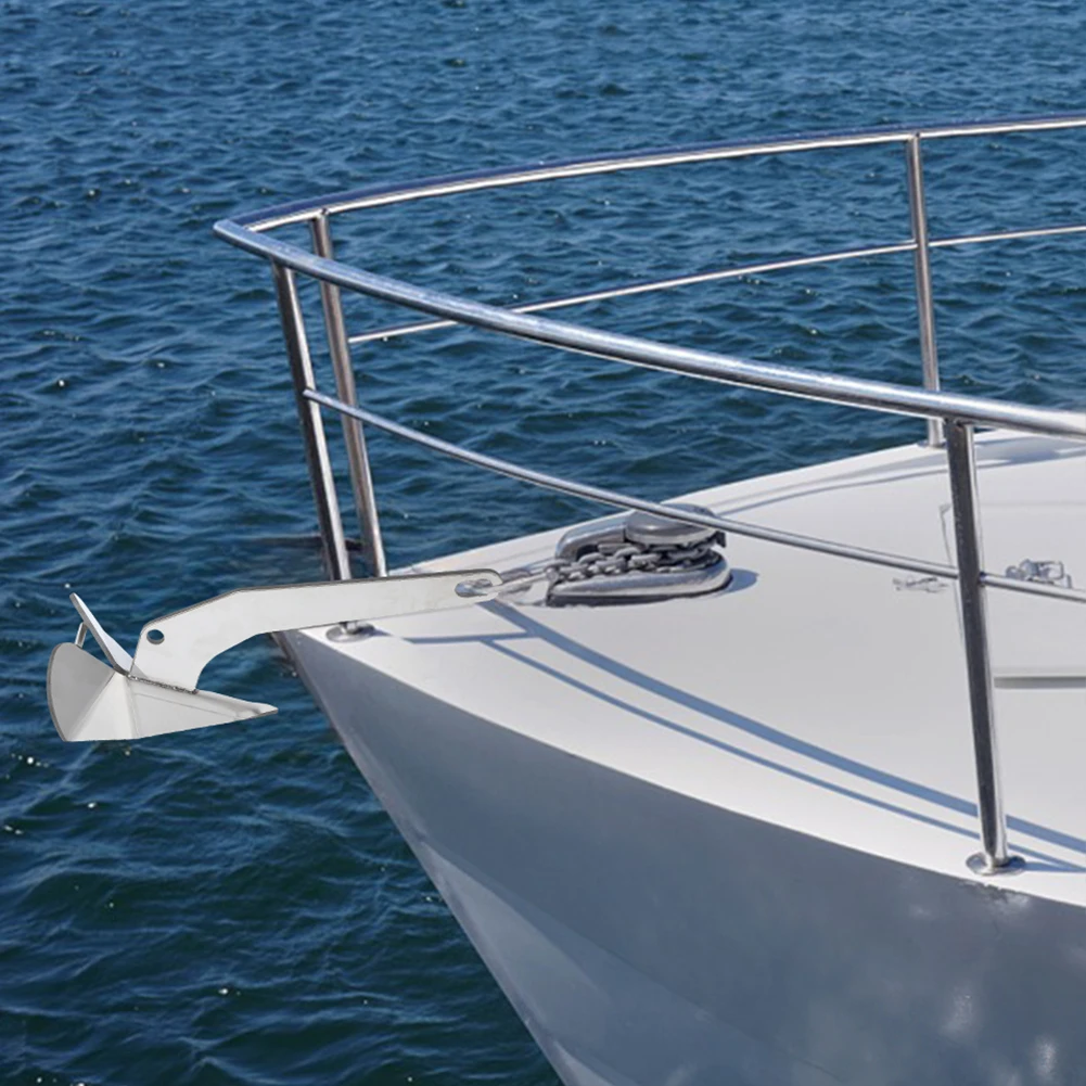 11lb/17lb/22 lbs Triangle Boat Anchor, 316 Stainless Steel Delta-Style Anchor, Heavy Duty Wing Style Triangular Anchor