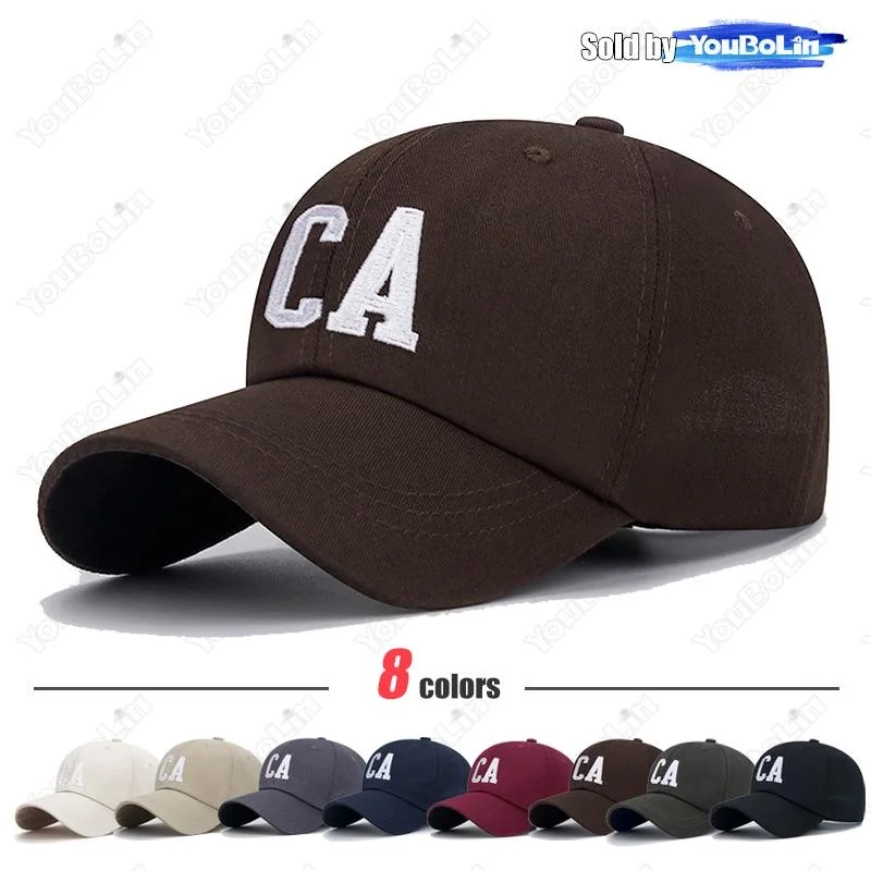 CA رسالة مطرزة القطن قابل للتعديل قبعة بيسبول قبعة الشمس قبعات سائقي الشاحنات قبعات للآباء