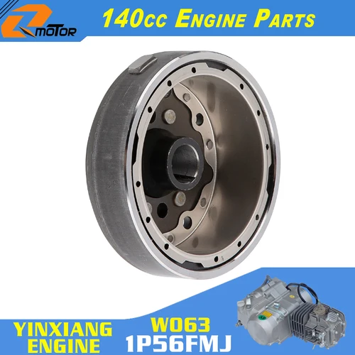 Imagen 2 del producto Volante de estator magnético de encendido de motocicleta de 140cc con luz para YINXIANG YX 1401P56FMJ W063 motor BSE SDG SSR Dirt Pit Bike