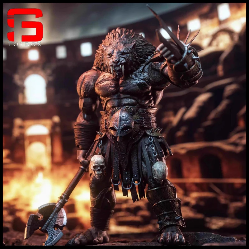 

【2024 Q4】XesRay Black Machairodus Gladiator Action Figure 9'' Animal Figurine Model Full Set Collectible Toy