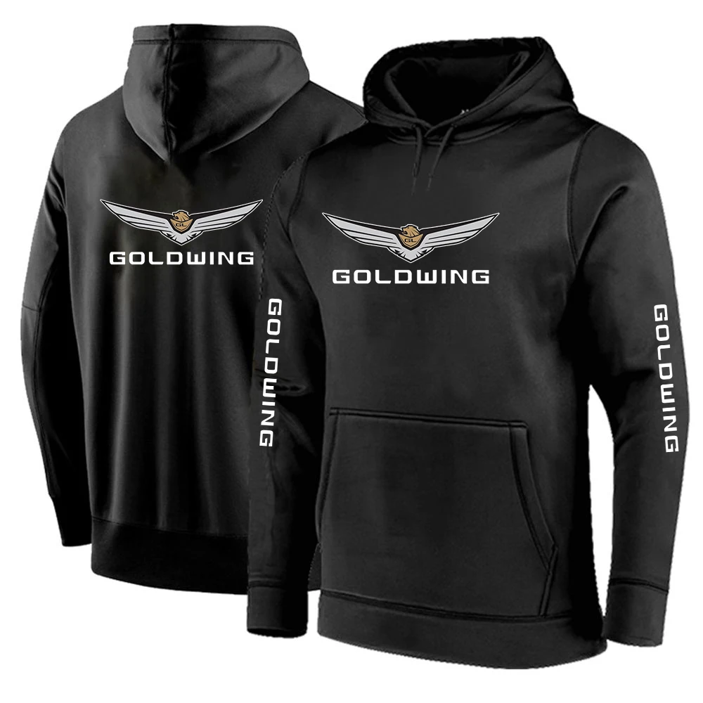 

2025 Goldwing Gl1500 GL1800 Japanese Motorcycle Spring and Autumn Solid Color Pullover Hoodies Loose Fashion Hooded Casual Tops