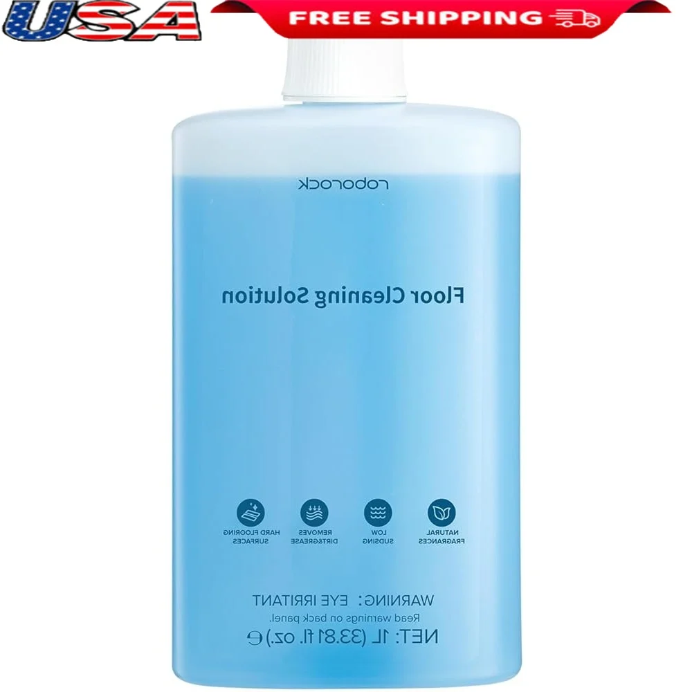 

Раствор для чистки пола, совместимый с роботами-пылесосами, влажным и сухим пылесосом, безопасный для детей, домашних животных, эффективный очиститель для нескольких поверхностей, 1 л