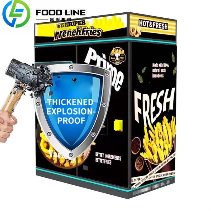 السمك المقلي الكرة البصل الدائري البطاطس المقلية آلة بيع الهواء فراي الطبخ أسرع آلة بيع البطاطس المقلية في العالم