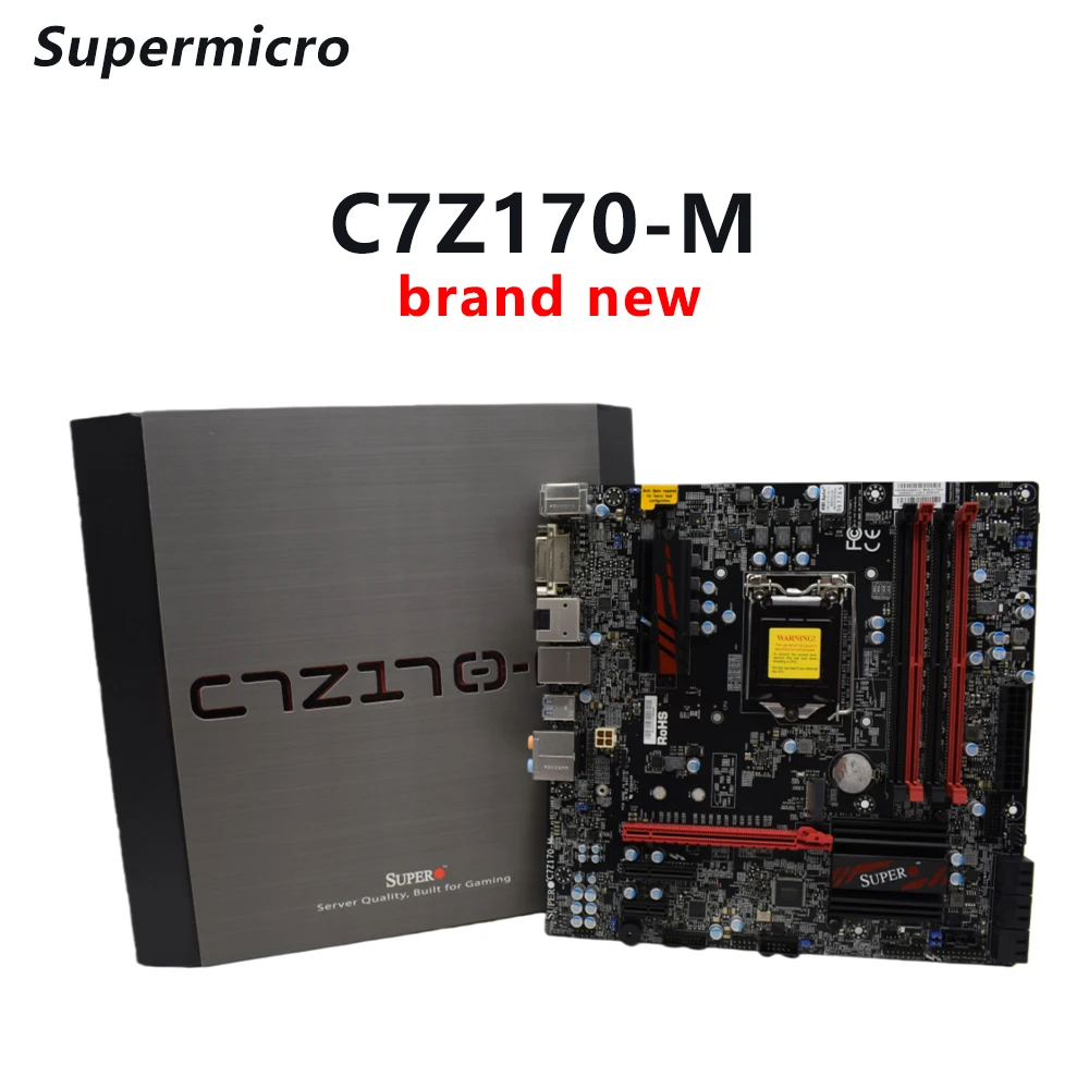 

C7Z170-M LGA 1151 motherboard brand new Z170 CPU i5-6500 i7-6700K i5-6600K i7-7700K i3-6100 compatible ram DDR4 64GB Micro-ATX