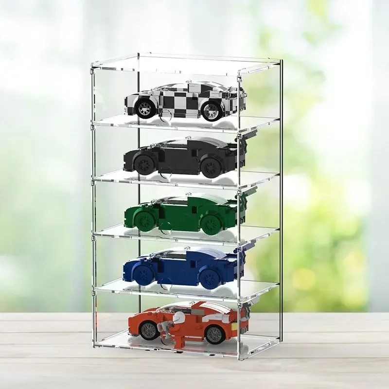 Alex 4WD Car Model Toy Multi-Layer Transparent Display Storage Box Dustproof Clear Organizer for Collectibles