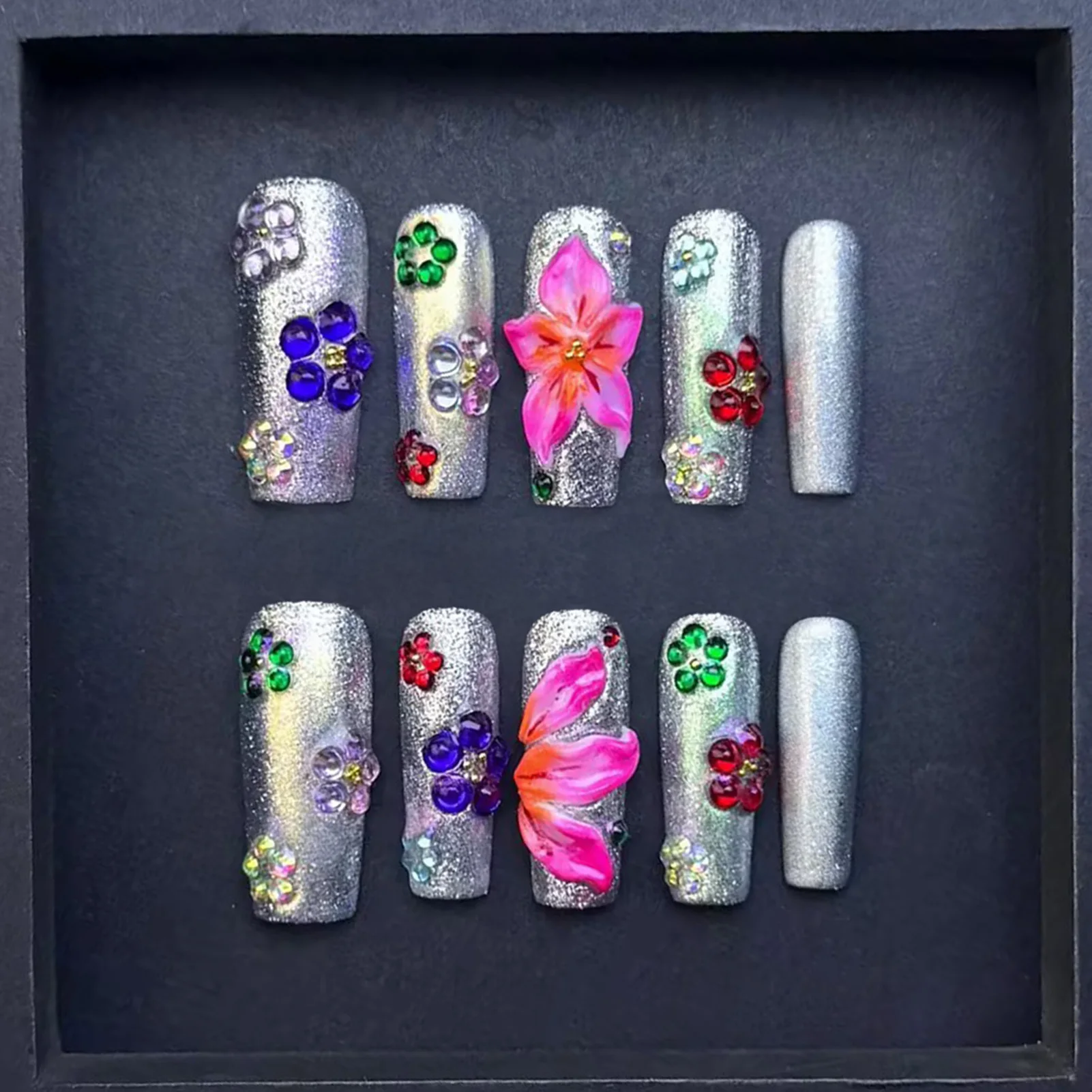 unhas-falsas-de-caixao-longo-10-pecas-prensa-artesanal-em-unhas-decoracao-de-flores-coloridas-3d-designs-de-prata-brilhante-cobertura-completa-unhas-falsas