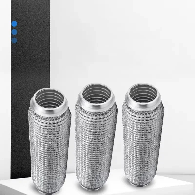 exhaust tailpipe 304 Stainless Steel Automotive Exhaust Corrugated Pipe Soft Connection Muffler, Popular Among Multiple