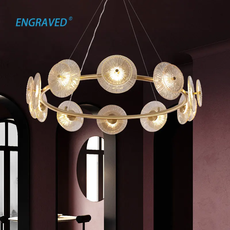 

artfan ceiling lamp luxury simple designer Morden glass crystal warm bed room dining room study room